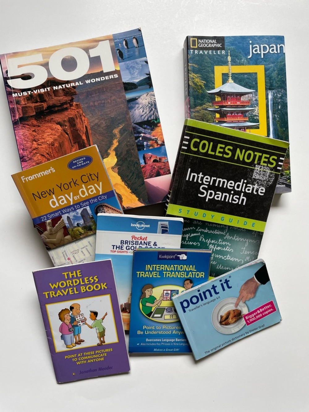 Travel Book Lot Bundle- Japan, New York, Australia and More